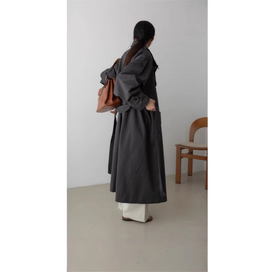 Women's Oversized Maxi Belted Trench Coat