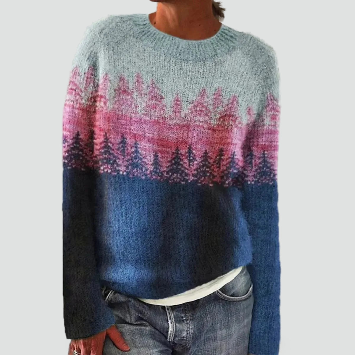 Women's Nordic Fair Isle Christmas Tacky Sweater