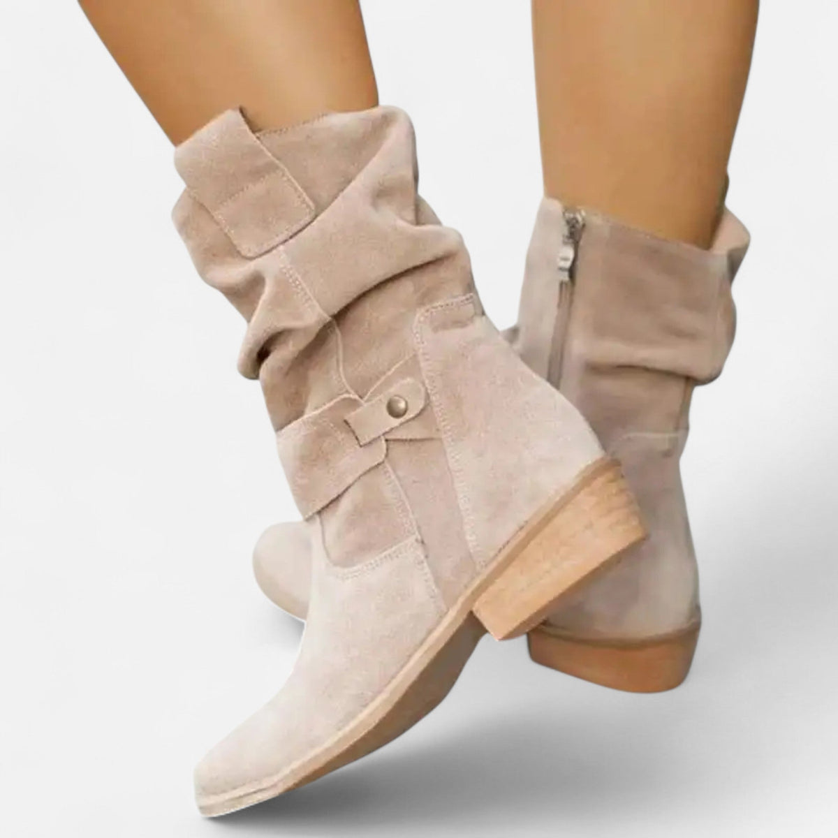 Women's Suede Slouch Knee High Boots