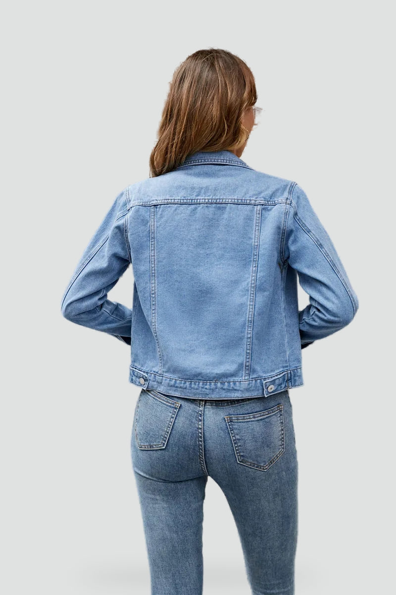 Women's Button Front Denim Jacket