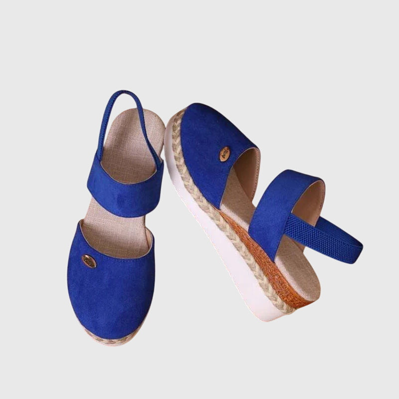 Effortless Espadrille Wedge Sandal for Women with Closed Toe Slingback Braided Jute Platform Style