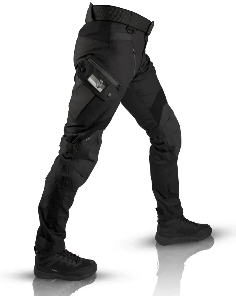 Comfortable Black Tactical Cargo Pants for Women with High Waist Knee Pad Multi Pocket Relaxed Style