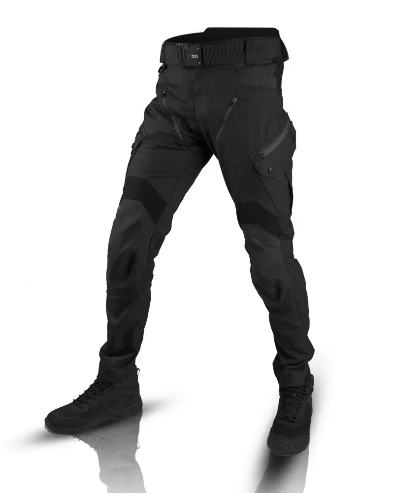 Comfortable Black Tactical Cargo Pants for Women with High Waist Knee Pad Multi Pocket Relaxed Style