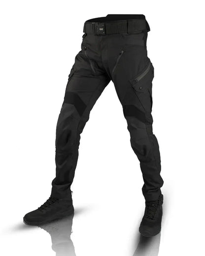Comfortable Black Tactical Cargo Pants for Women with High Waist Knee Pad Multi Pocket Relaxed Style