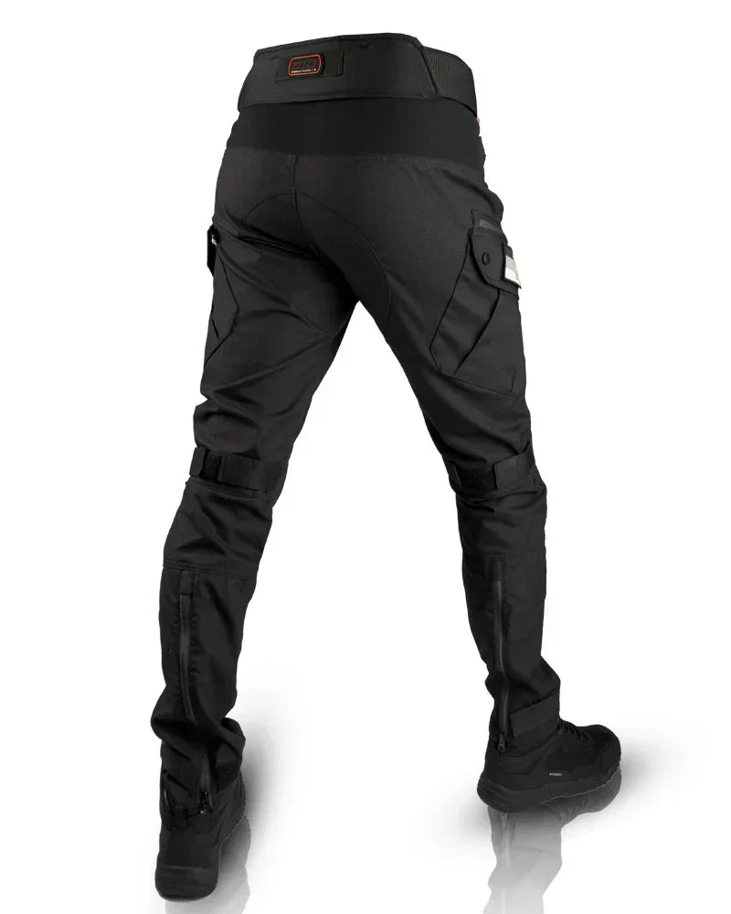 Comfortable Black Tactical Cargo Pants for Women with High Waist Knee Pad Multi Pocket Relaxed Style