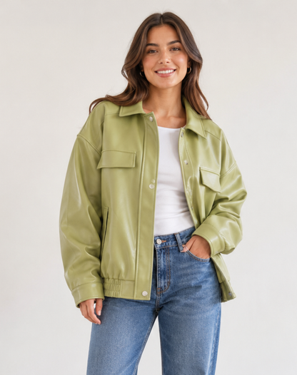 Women's Oversized Collar Shacket