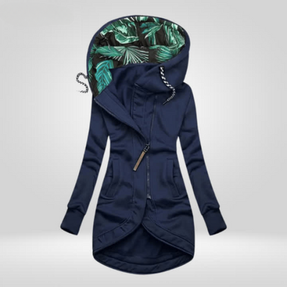 Women's Hooded Asymmetric Zip Parka