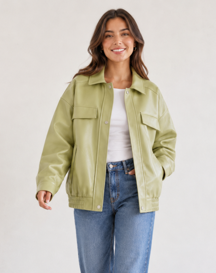 Women's Oversized Collar Shacket
