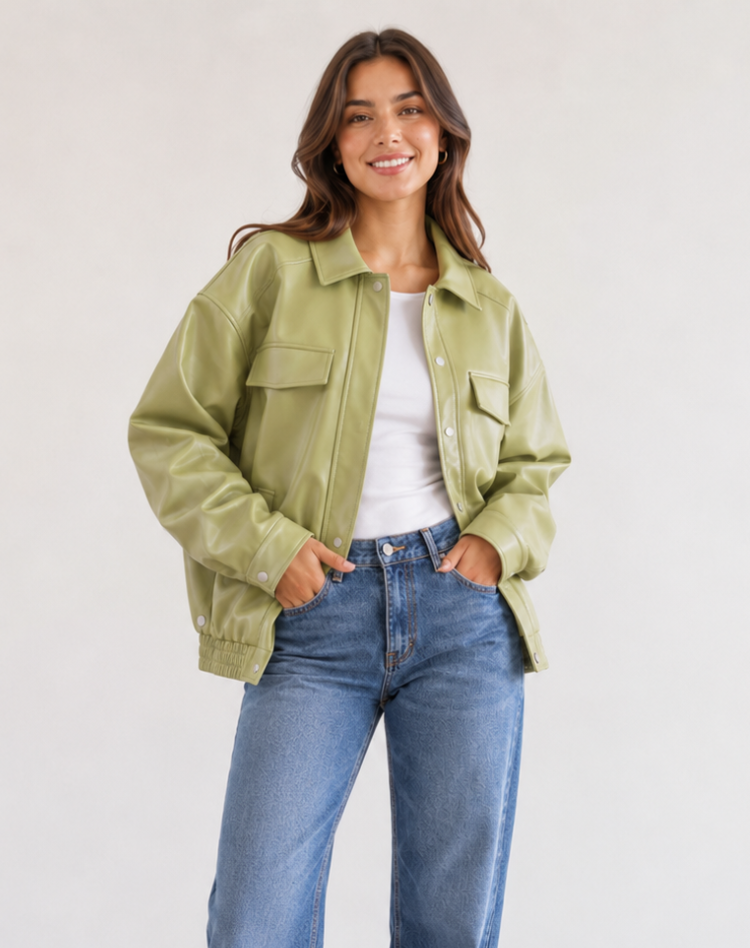 Women's Oversized Collar Shacket