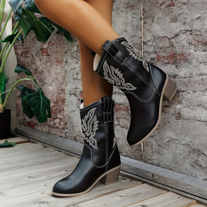 Women's Embroidered Western Cowboy Boots
