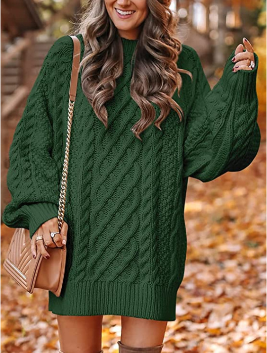 Women's Oversized Chunky Cable Knit Sweater