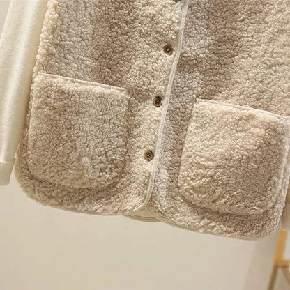 Warm Fleece Cardigan Vest for Women with Button Down Sherpa Sleeveless Warm Easy Style