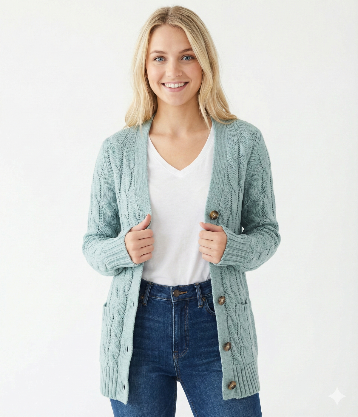 Women's Button Front Cardigan