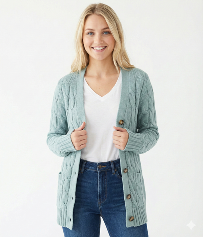 Women's Button Front Cardigan