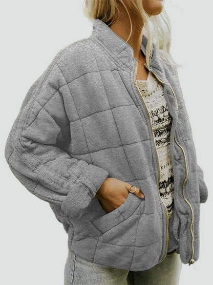 Women's Zip Front Bomber Jacket
