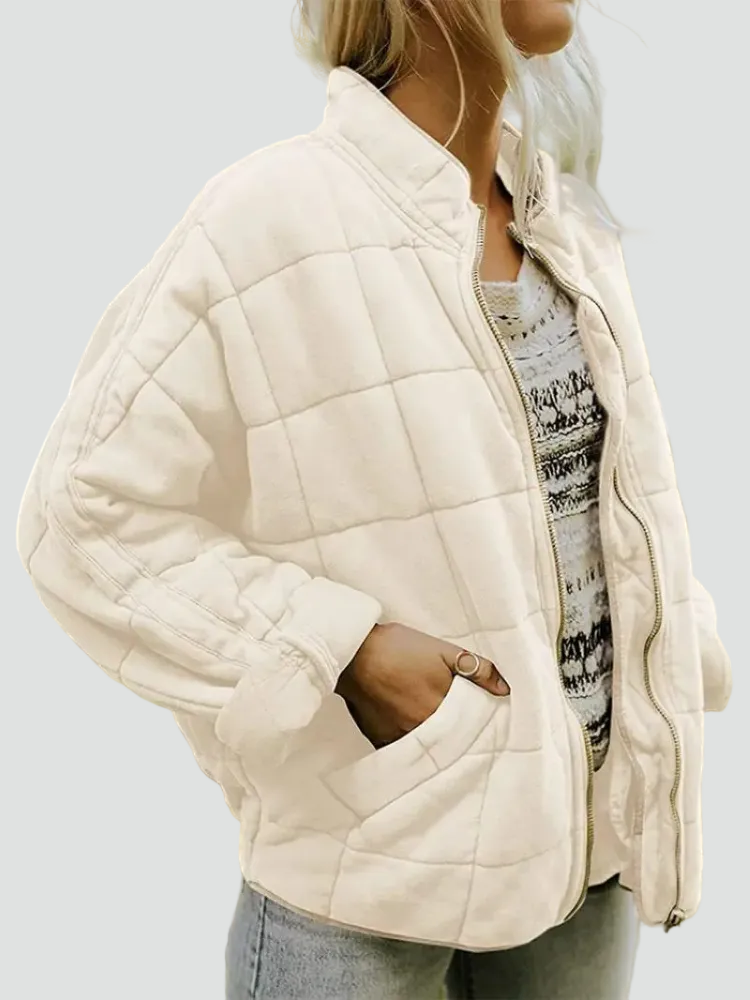 Women's Zip Front Bomber Jacket
