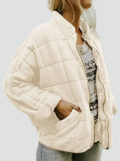 Women's Zip Front Bomber Jacket