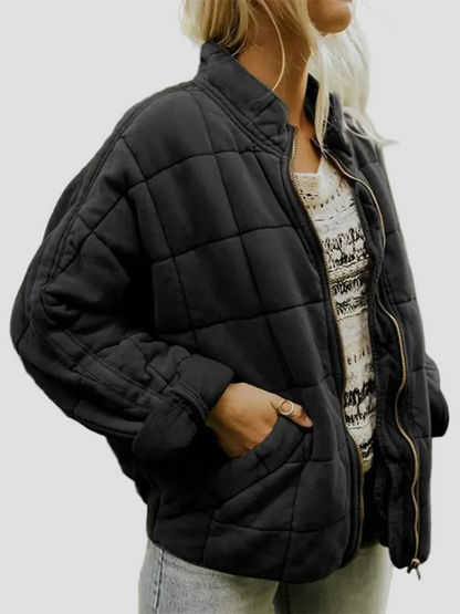 Women's Zip Front Bomber Jacket