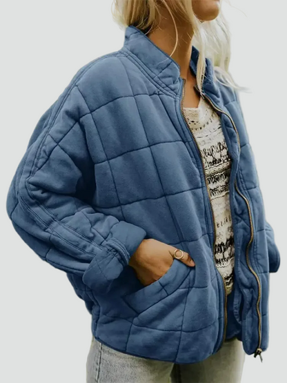 Women's Zip Front Bomber Jacket