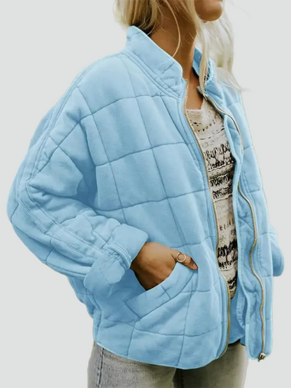 Women's Zip Front Bomber Jacket