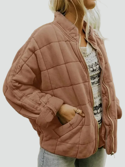 Women's Zip Front Bomber Jacket