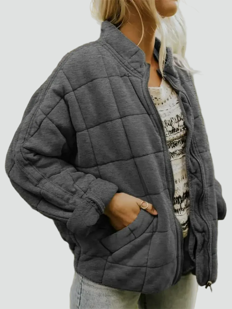 Women's Zip Front Bomber Jacket