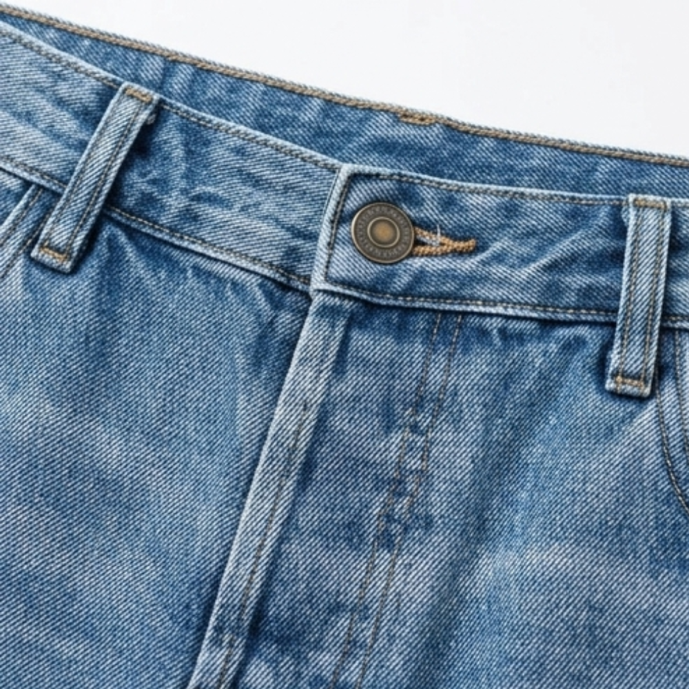 Effortless Distressed Straight Leg Jeans for Women with High Waist Frayed Hem Cropped Casual Style
