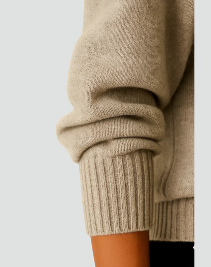 Women's Ribbed Knit V Neck Sweater
