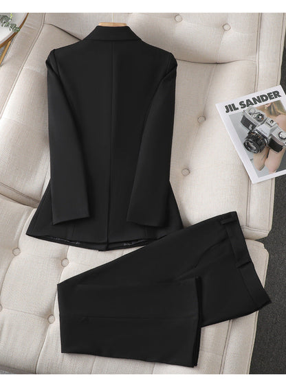 Women's Double Breasted Gold Button Blazer