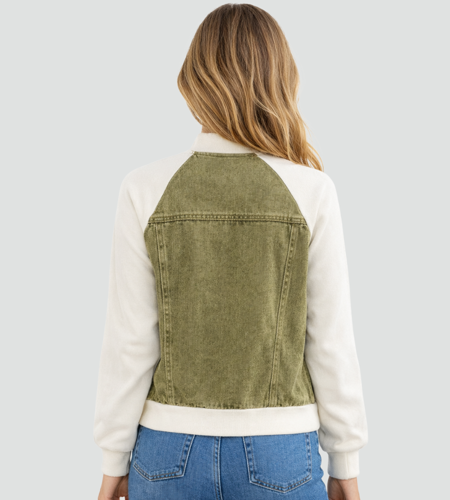 Women's Raglan Sleeve Denim Jacket