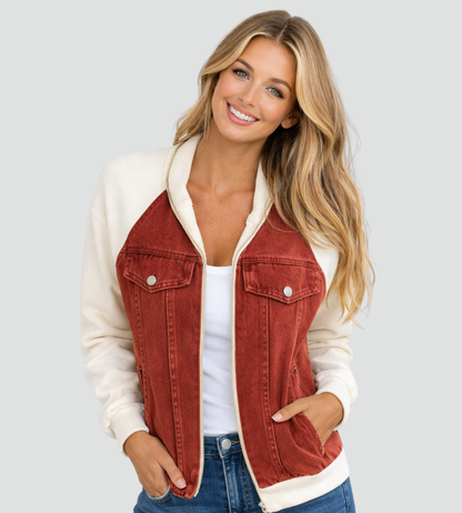Women's Raglan Sleeve Denim Jacket
