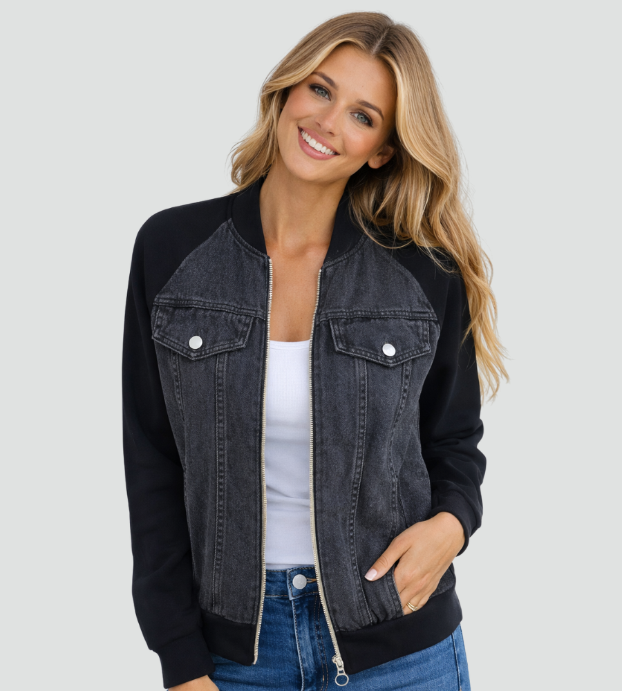 Women's Raglan Sleeve Denim Jacket