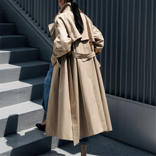 Women's Oversized Storm Flap Trench Coat