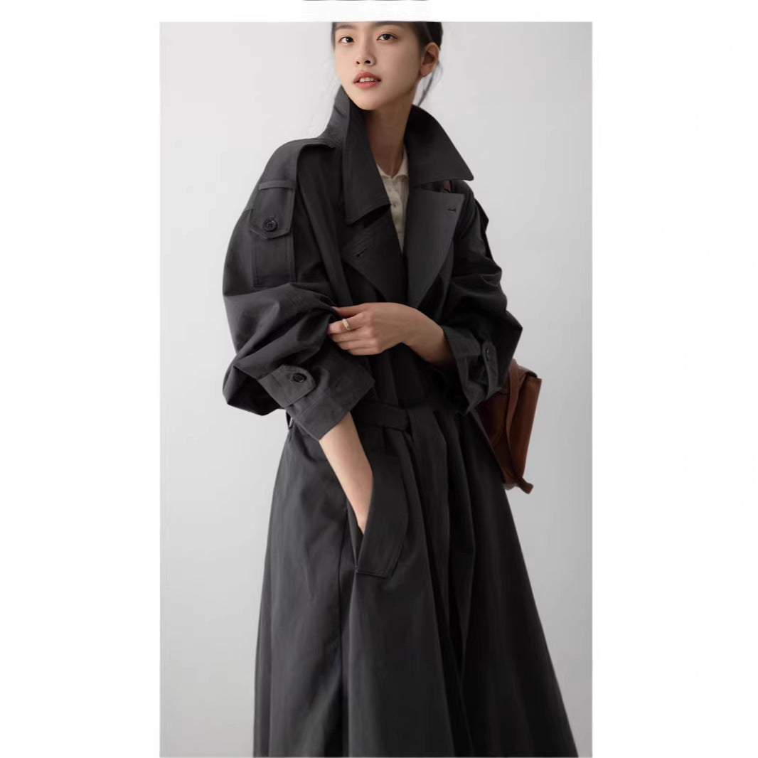 Women's Oversized Maxi Belted Trench Coat
