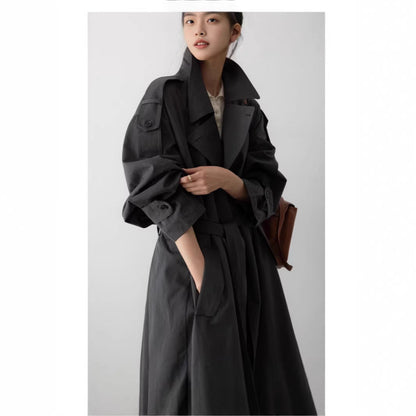 Women's Oversized Maxi Belted Trench Coat