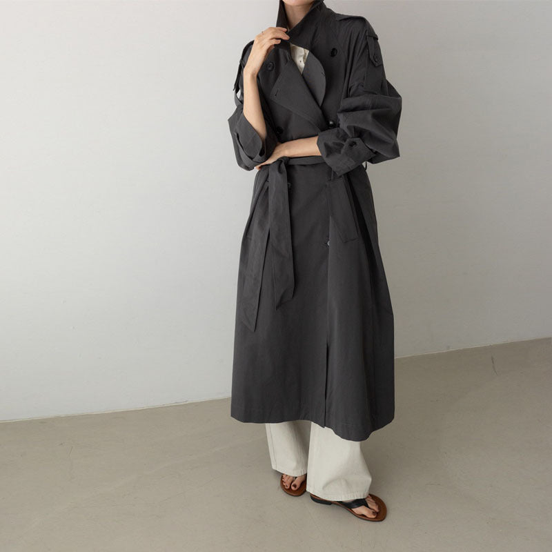 Women's Oversized Maxi Belted Trench Coat