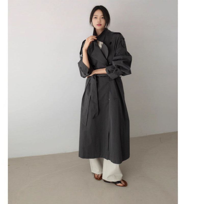 Women's Oversized Maxi Belted Trench Coat