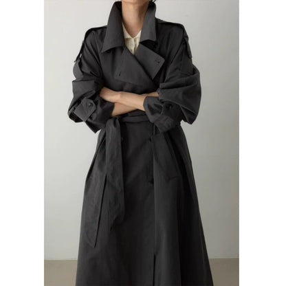Women's Oversized Maxi Belted Trench Coat