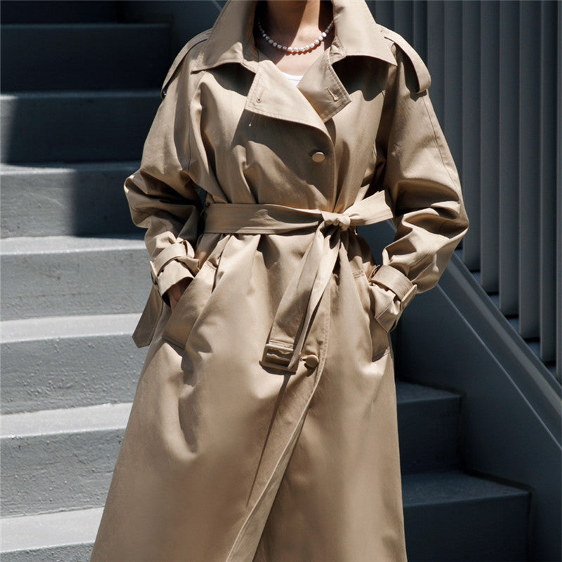 Women's Oversized Storm Flap Trench Coat
