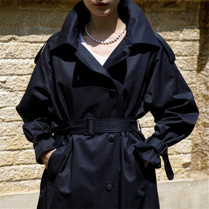 Women's Oversized Storm Flap Trench Coat
