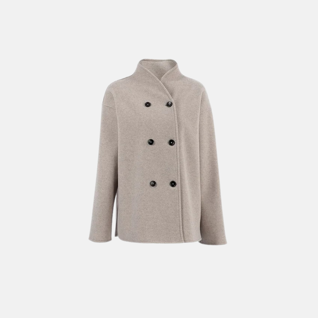 Women's Oversized Double Breasted Wool Coat