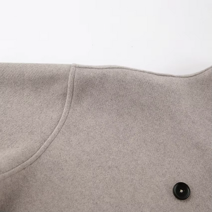 Women's Oversized Double Breasted Wool Coat