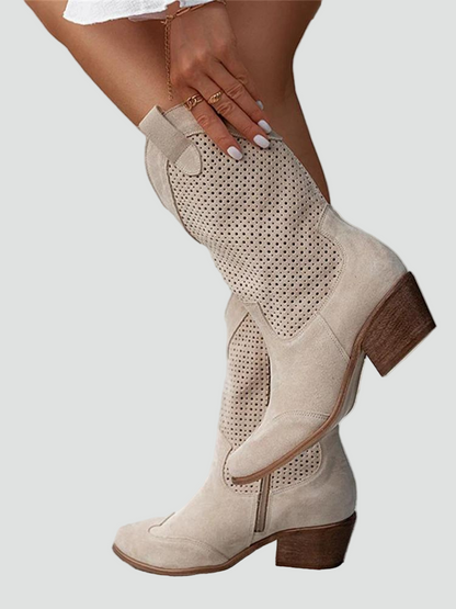 Women's Cutout Western Cowboy Boots