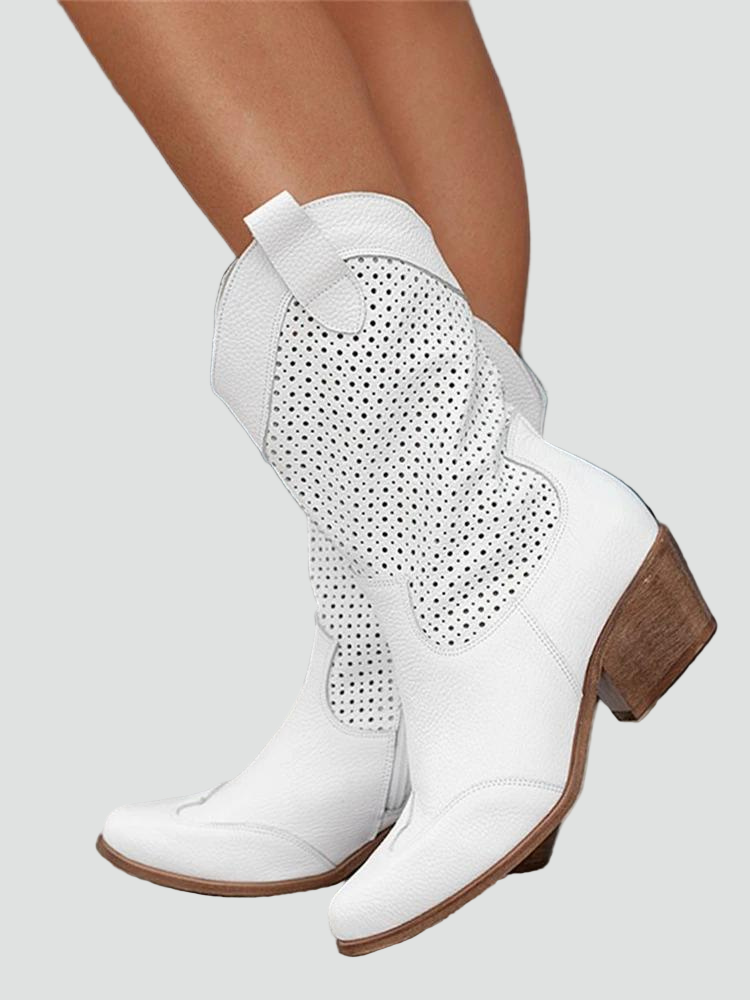 Women's Cutout Western Cowboy Boots