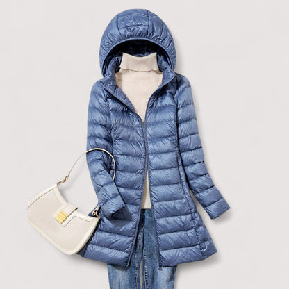 Women's Hooded Ultralight Down Puffer Jacket