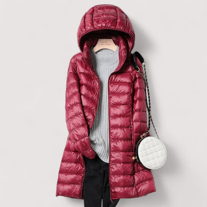 Women's Hooded Ultralight Down Puffer Jacket