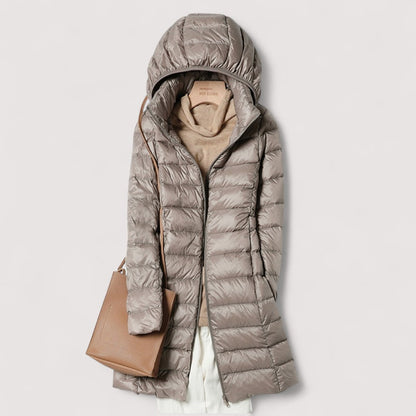 Women's Hooded Ultralight Down Puffer Jacket