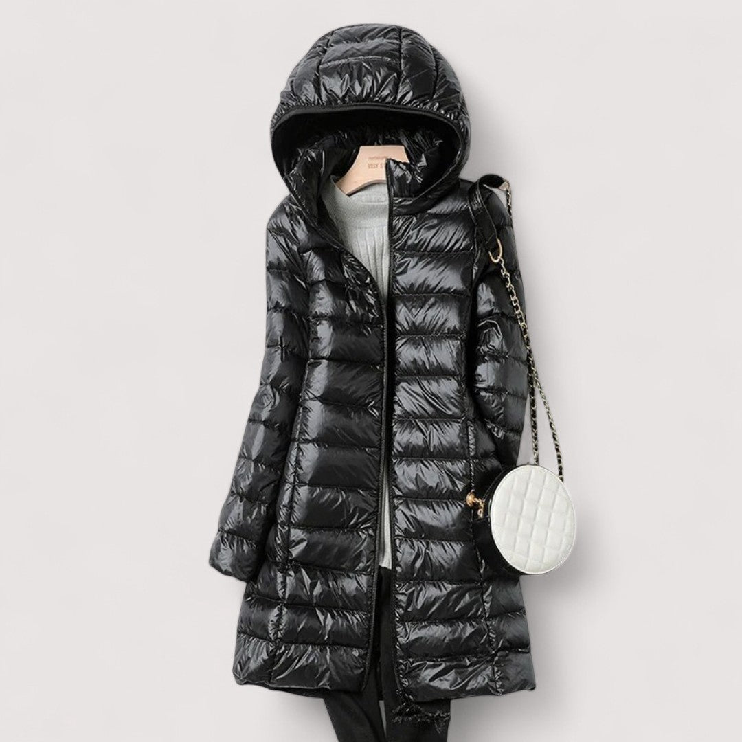 Women's Hooded Ultralight Down Puffer Jacket