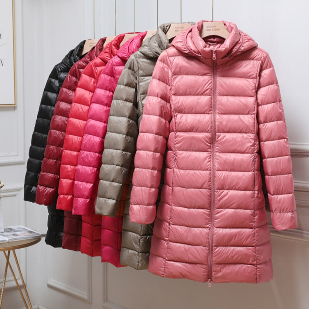 Women's Hooded Ultralight Down Puffer Jacket