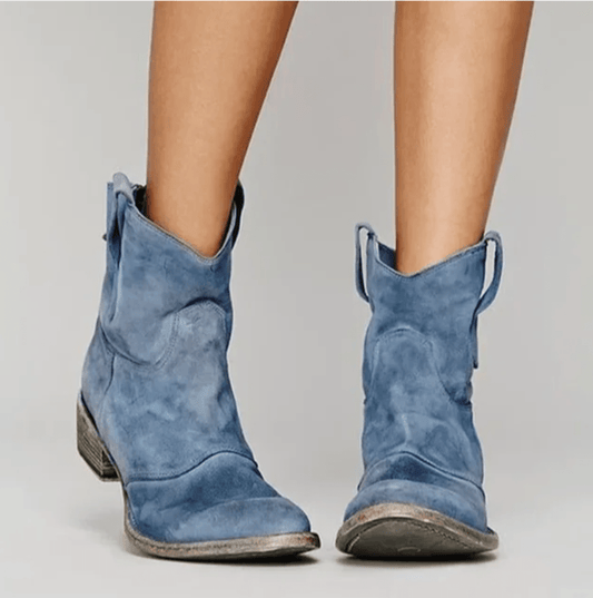 Women's Washed Slouch Western Cowboy Boots